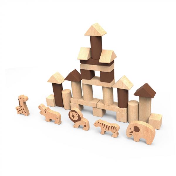 30pcs Wooden Blocks