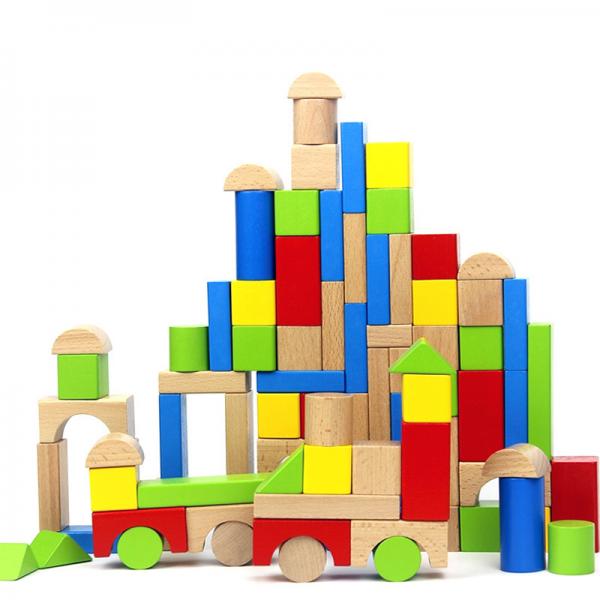 Wooden Blocks - 100pcs