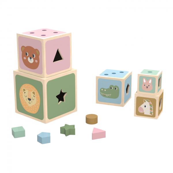 Wooden Stacker Cube