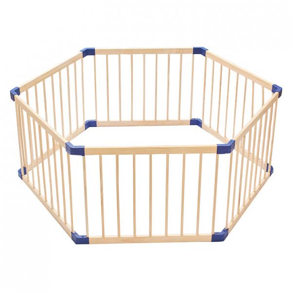 Wooden Hexagon Playpen