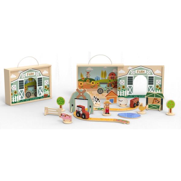 Wooden Farm Play Set