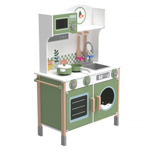 Middle wooden kitchen